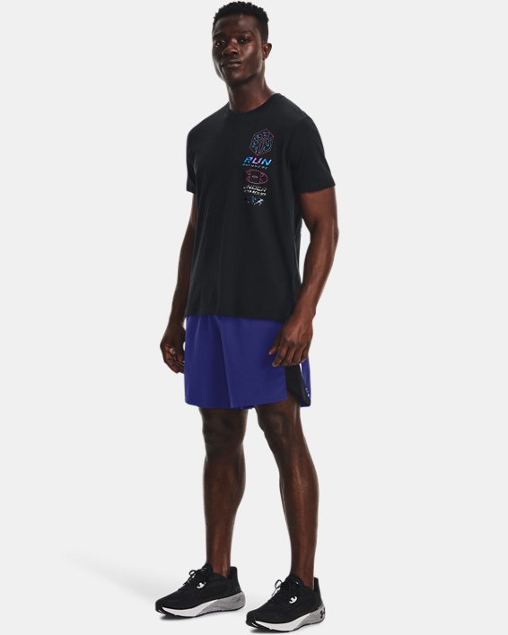 Men's UA Run Anywhere T-Shirt, Black, pdpMainDesktop image number 2